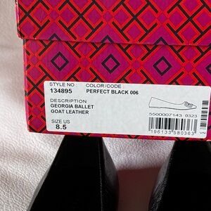 Tory Burch Perfect Black Georgia Ballet Flats